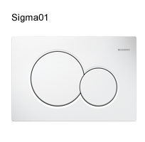Geberit 110.319.11.5 Kombifix WC szerelőelem + Sigma 01 fehér nyomólappal