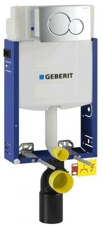 Geberit 110.319.11.5 Kombifix WC szerelőelem + Sigma 01 fehér nyomólappal