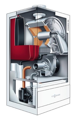 Viessmann Vitodens 100 11-35kW fűtő kondenzációs kazán