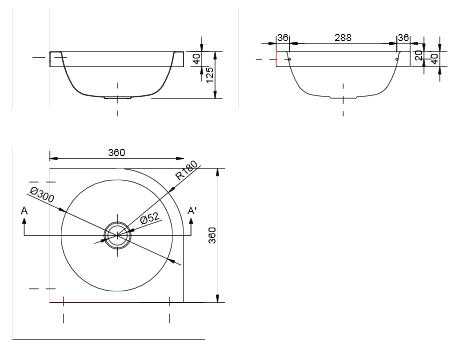 Nofer Kork 360x360mm rozsdamentes sarok kézmosó (szálcsiszolt, 13036.ALR.S)