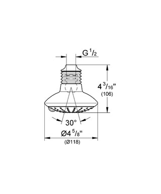 Grohe Euphoria fejzuhany Eco 9,5 liter 27246 000 (27246000)