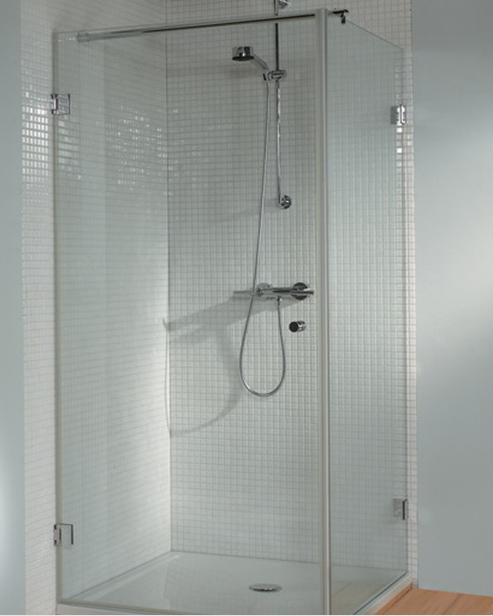 Riho Scandic S201 Zuhanykabin (króm, 86,8-87,2-76,8-77,2, átlátszó, 90x80x200 cm, #GC 23100)