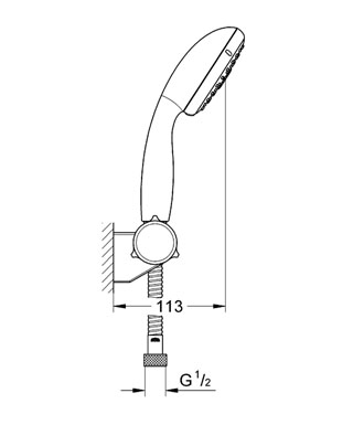 Grohe Tempesta ÚJ 28473 001 zuhanygarnitúra III (28473001)