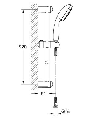 Grohe Tempesta ÚJ 28784 001 zuhanygarnitúra IV (28784001)