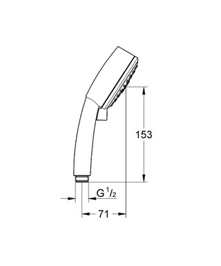 Grohe Tempesta ÚJ Cosmopolitan 27572 001 kézizuhany III (27572001)