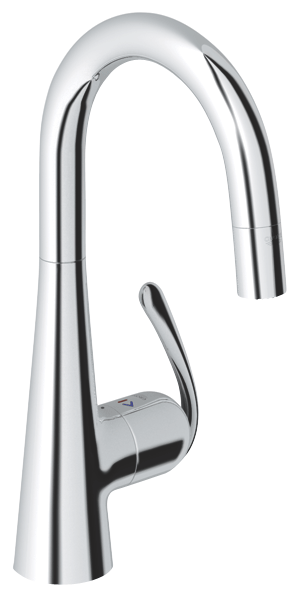 Grohe Zedra 32296 000 egykaros kihúzható zuhanyfejes mosogató csaptelep (32296000)