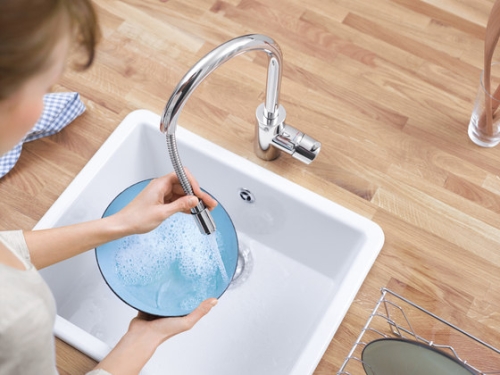 Grohe Concetto egykaros mosogató csaptelep kihúzható gyöngyöztetővel 32663 001 (32663001)