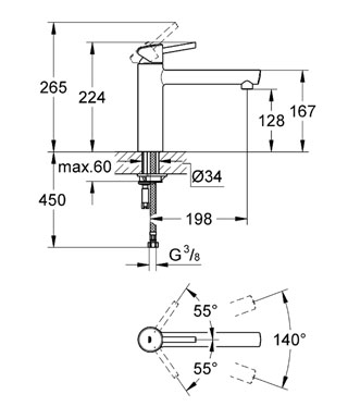 Grohe Concetto egykaros mosogató csaptelep 31128 001 (31128001)