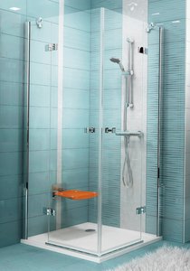 Ravak Smartline SMSRV4 négyzet alapú zuhanykabin (90x90 cm, króm, Transparent, #1SV77A00Z1)