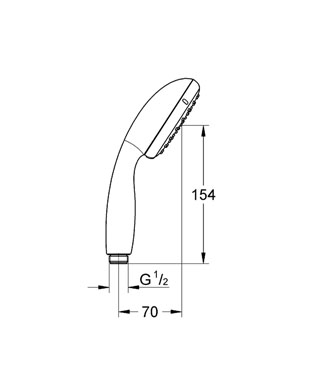 Grohe Tempesta ÚJ kézizuhany II 27597 00E (2759700E)