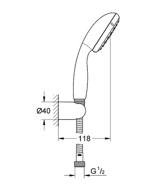 Grohe Tempesta ÚJ zuhanyszett II 2779800E