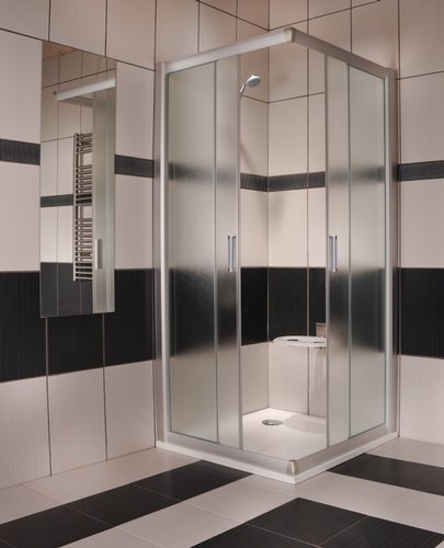 Ravak Rapier NRKRV2 100x100 szögletes zuhanykabin (100x100 cm, szatén, Grape, #1ANA0U00ZG)