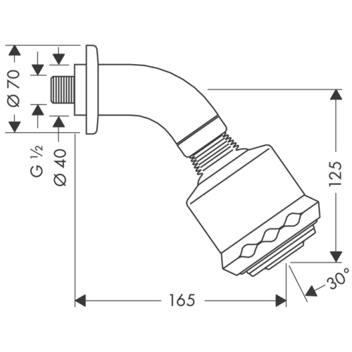 Hansgrohe Clubmaster 3jet fejzuhany zuhanykarral 27475 000 (27475000)