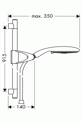 Hansgrohe Raindance E 150 AIR 3jet Unica‘D 90 zuhanyszett 27894 000 (27894000)