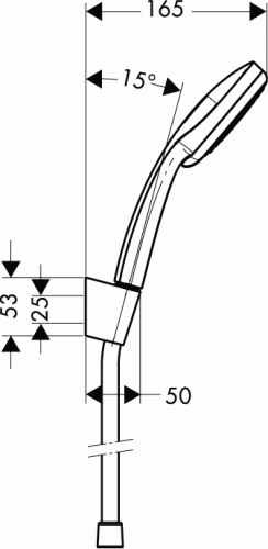 Hansgrohe Croma 100 Vario/Porter’S kádszett 1,25 m 27592 000 (27592000)