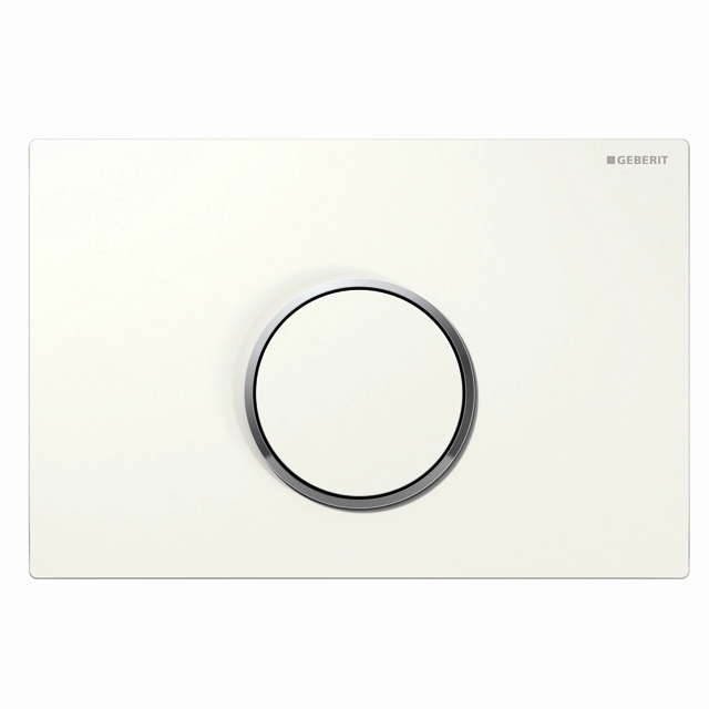 Geberit Sigma 10 115.758.xx.1 Nyomólap (fehér/fényes króm/fehér, #115.758.KJ.1)
