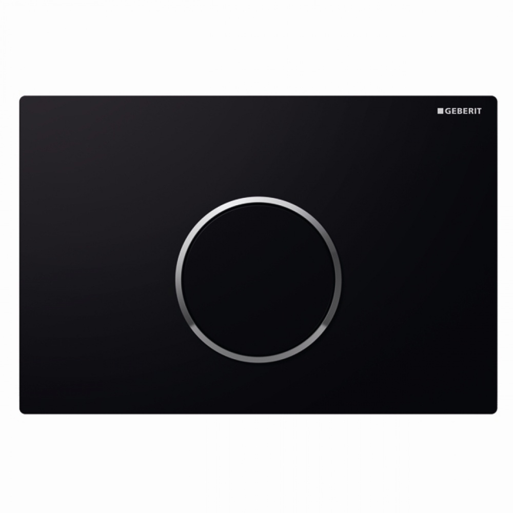 Geberit Sigma 10 115.758.xx.1 Nyomólap (fekete/fényes króm/fekete, #115.758.KM.1)