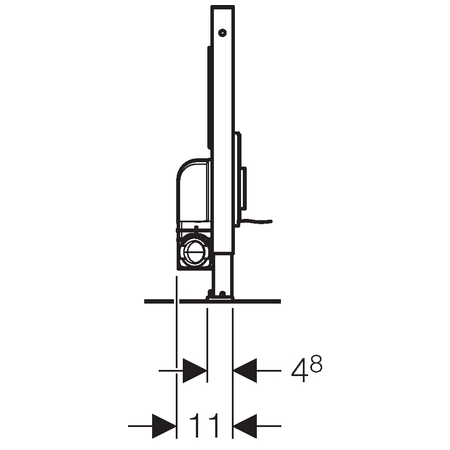 Geberit Duofix 111.743.00.1 alacsony zuhany szerelőelem