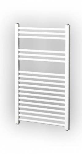 Radeco Dora AD4-400/P D profilos egyenes típusú törölközőszárítós csőradiátor (570 W, fehér, 1060x450 mm)