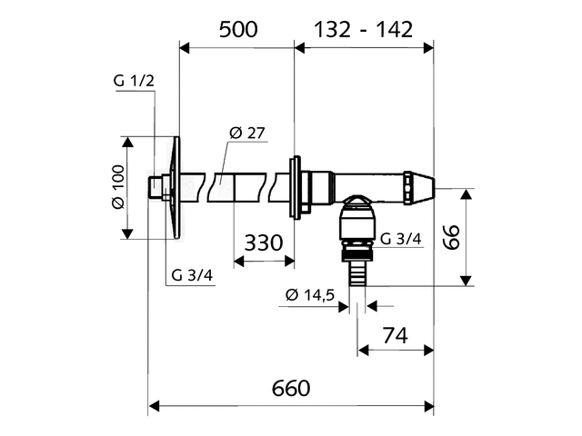 SCHELL POLAR 039970399 szett fagybiztos kültéri szelep