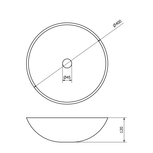 Sapho BLOK 40 cm kőmosdó, travertin 2401-01