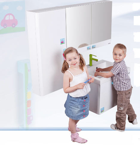 Infinity Kid II Boy gyerek fürdőszobabútor kiegészítő szekrény