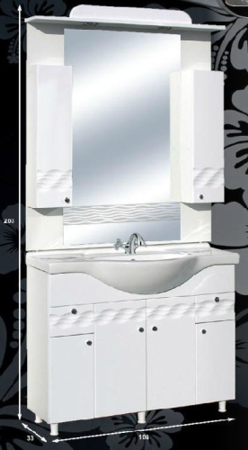 Guido Ocean-100 fürdőszobabútor (juhar)