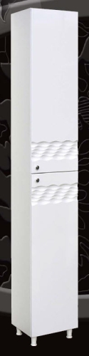 Guido Ocean-1009 fürdőszobabútor oldalsó kiegészítő szekrény két ajtóval (juhar)