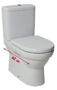 Jika Tigo rövid mélyöblítésű monoblokkos wc oldalsó bekötéssel 8.2421.6.000.000.1 + 8.2821.2.000.741.1