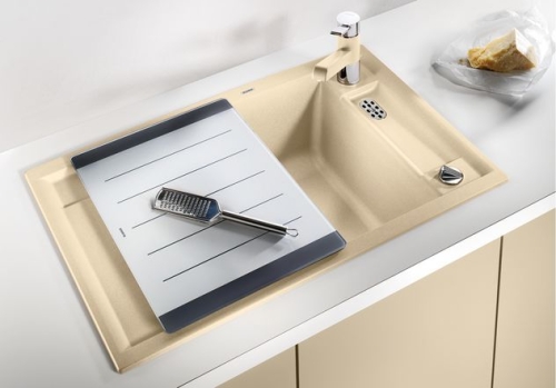 BLANCO AXIA II 45S Silgranit mosogató tartozékokkal (alumetál, #516776)