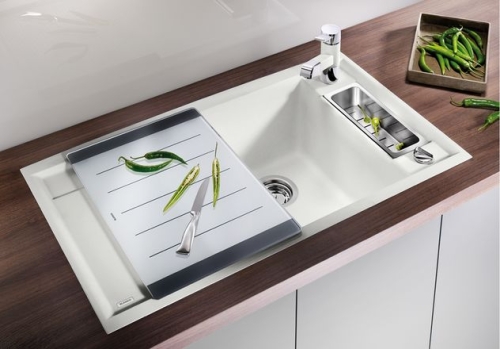 BLANCO AXIA II 5S-F Silgranit mosogató (jázmin, #516814)