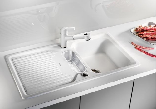 BLANCO CLASSIC 5S Silgranit mosogató (gyöngyszürke, #520537)