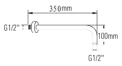 Sapho 35 cm zuhanykar, króm BR351