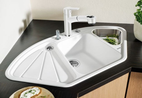 BLANCO DELTA Silgranit mosogató tartozékkal (kávé, #515034)