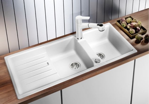 BLANCO LEXA 8S Silgranit mosogató dugókiemelővel (kávé, #515064)