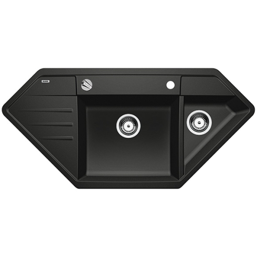 BLANCO LEXA 9E Silgranit mosogató dugókiemelővel (alumetál, #515097)