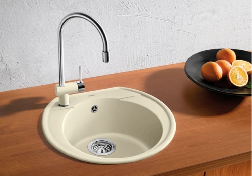 BLANCO RONDOVAL 45 Silgranit mosogató dugókiemelővel (antracit, #515669)