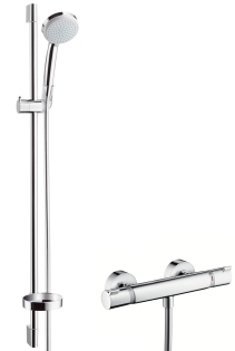 Hansgrohe Croma 100 Vario termosztátos zuhanycsaptelep zuhanyszettel EcoSmart 9 l/ perc 27033000 (K)