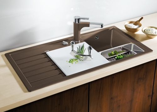 BLANCO TRISONA 6S Silgranit mosogató tartozékokkal (antracit, 513774, jobbos)