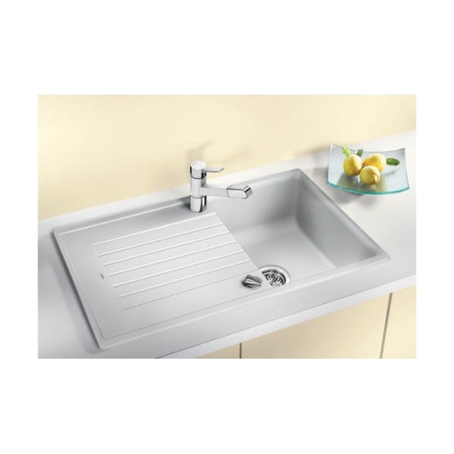 BLANCO ZIA 45SL Silgranit mosogató dugókiemelővel (alumetál, #516729)