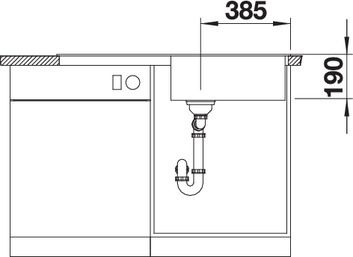 BLANCO ZIA XL 6S Silgranit mosogató szűrőkosárral kávé 517577