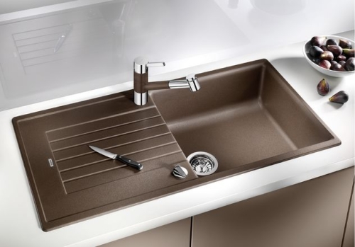 BLANCO ZIA XL 6S Silgranit mosogató dugókiemelővel (pezsgő, #517563)