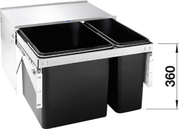 BLANCOSELECT LUXON 60/2 hulladéktároló (fedlap nélkül, #516570)