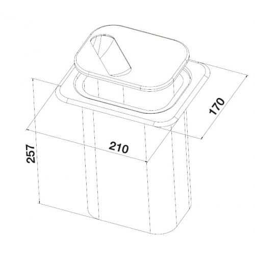 BLANCOSOLO-BOX ledobócső komplett