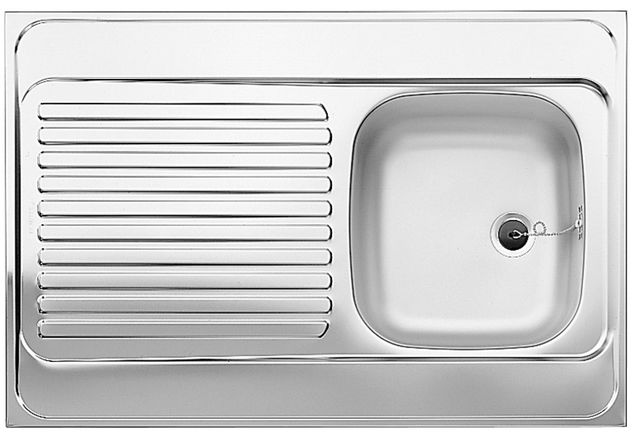 BLANCO R-ES 9X6 18/10 telitetős rozsdamentes mosogató 510501