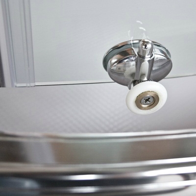 Roltechnik HGR2-Pattern negyedköríves zuhanykabin (78,5-80 cm, króm, Pattern)