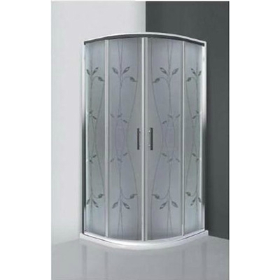 Roltechnik HGR2-Pattern negyedköríves zuhanykabin (78,5-80 cm, króm, Pattern)