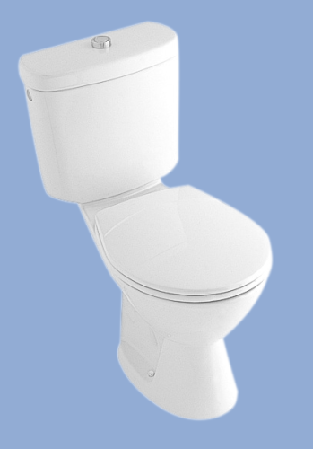 Alföldi Solinar 6003 09 R1 Monoblokk wc Easy Plus bevonattal +6004 10 01 Öblítőtartály+8780 95 01 wc ülőke