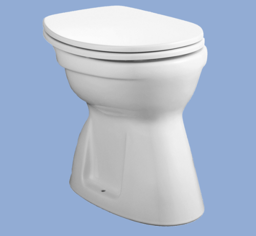 Alföldi Bázis alsó kifolyású, laposöblítésű álló WC EasyPlus bevonattal 4037 00 R1 (403700R1)
