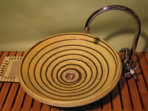 Mikerámia Homok kerámia mosdó (homok, 45 cm)